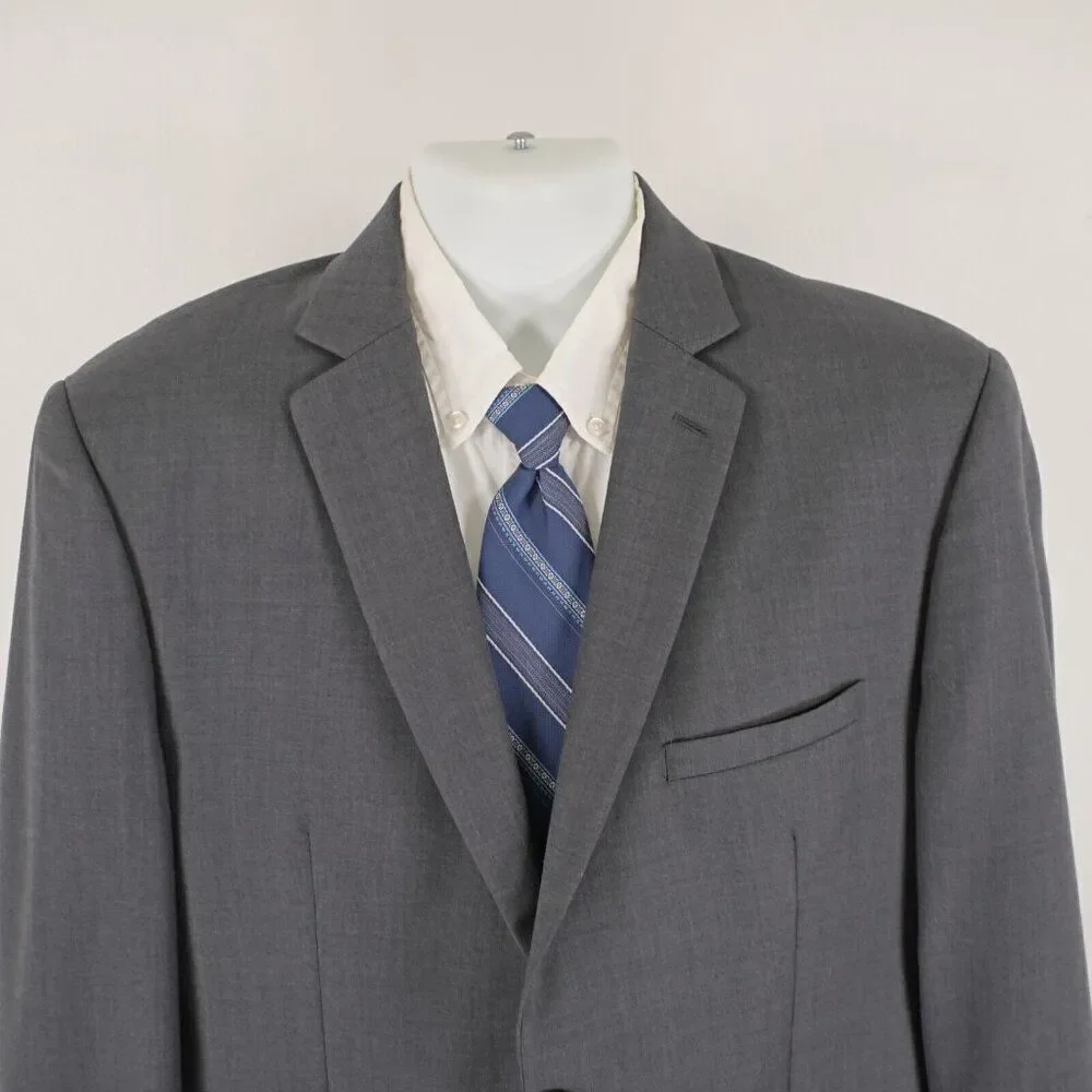 Joseph Abboud Wool Blend Gray 2 Button Blazer‎ 42R